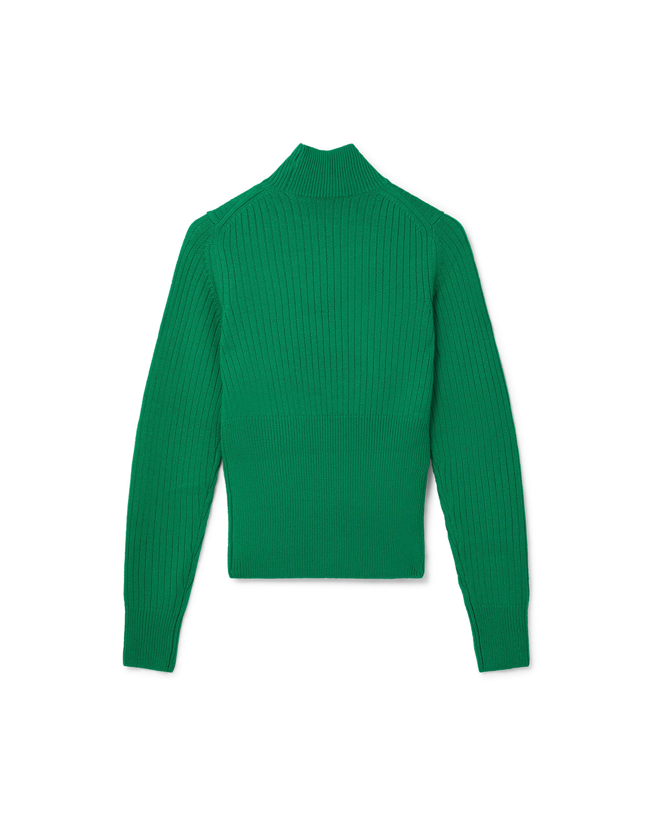 Rib High Neck Jumper - 2
