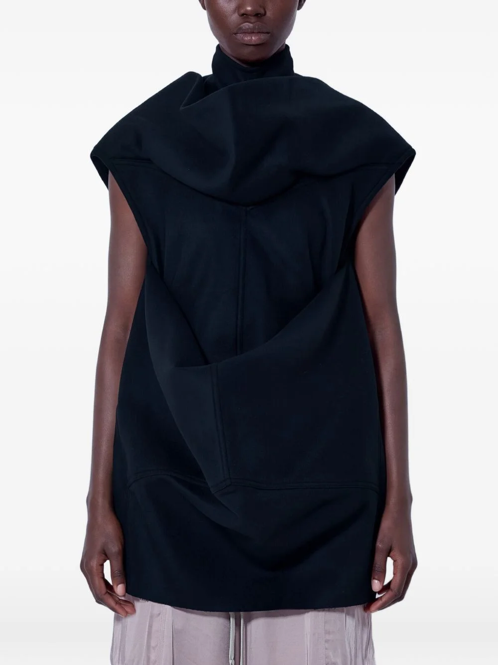 Pelican draped high-neck top - 1