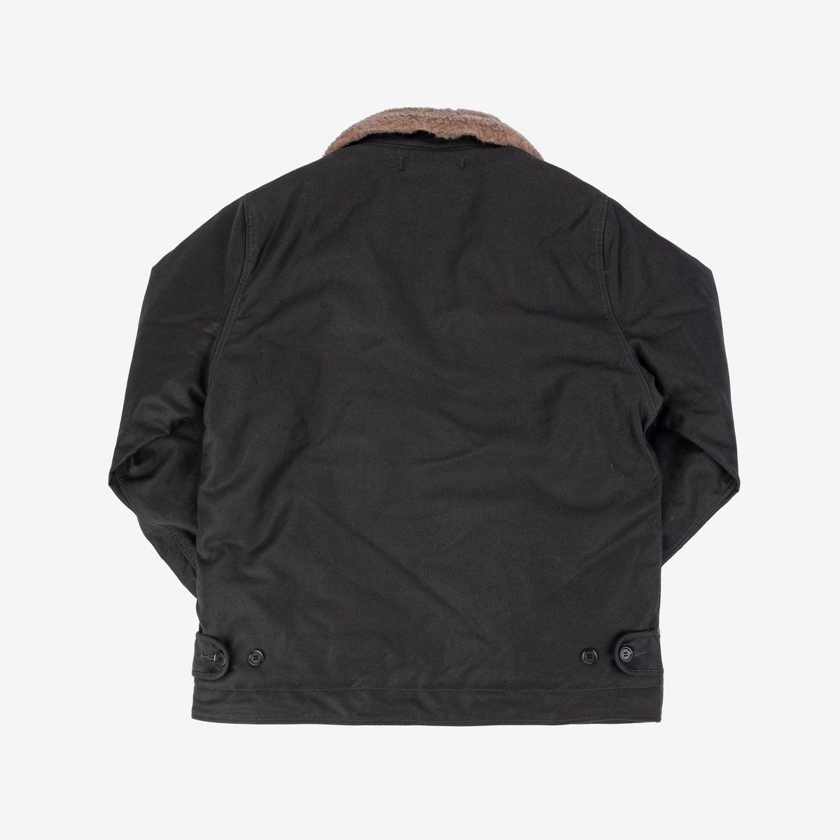 IHM-35-BLK Whipcord N1 Deck Jacket - Black - 5