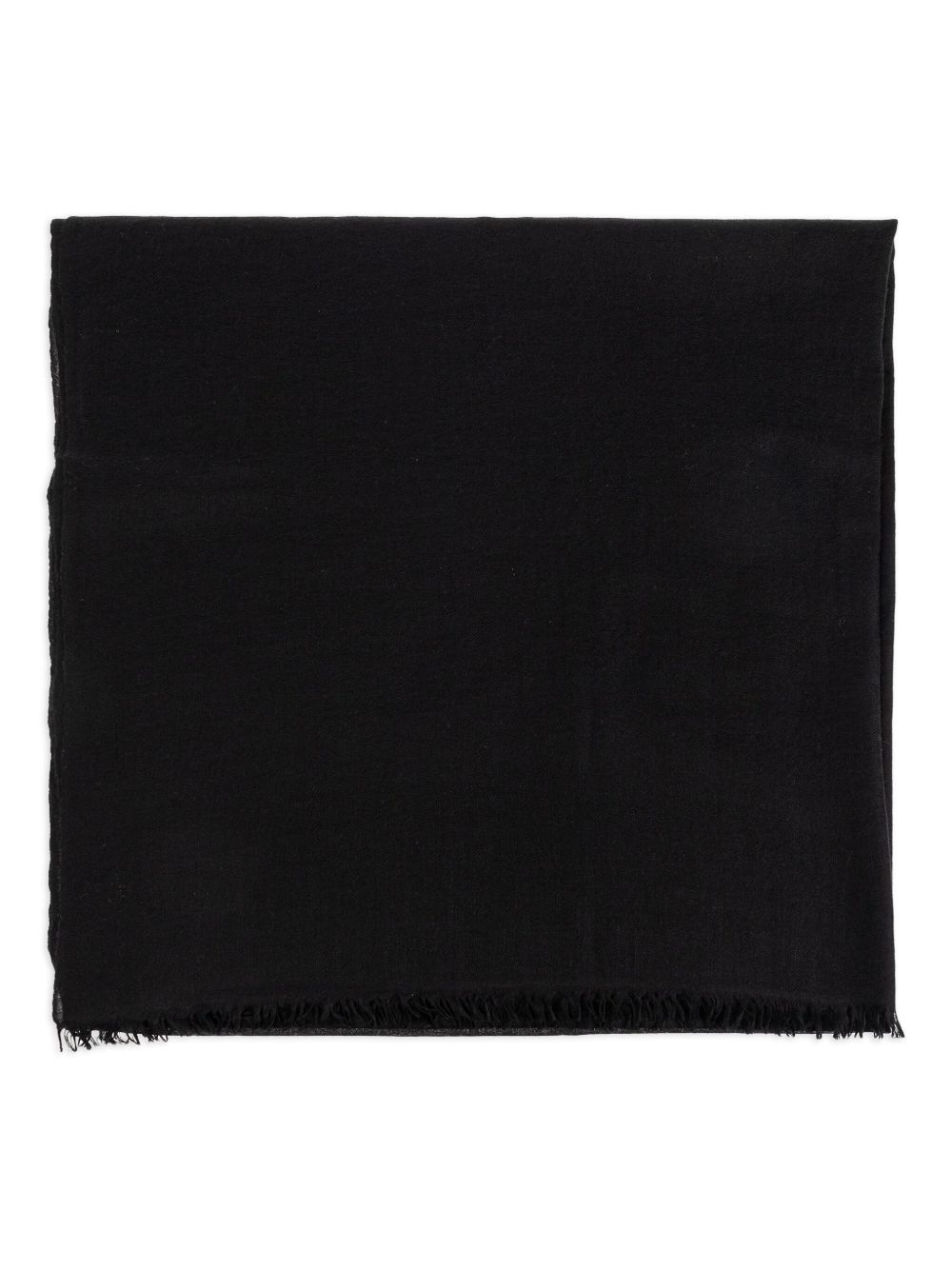 frayed-edge cashmere scarf - 1