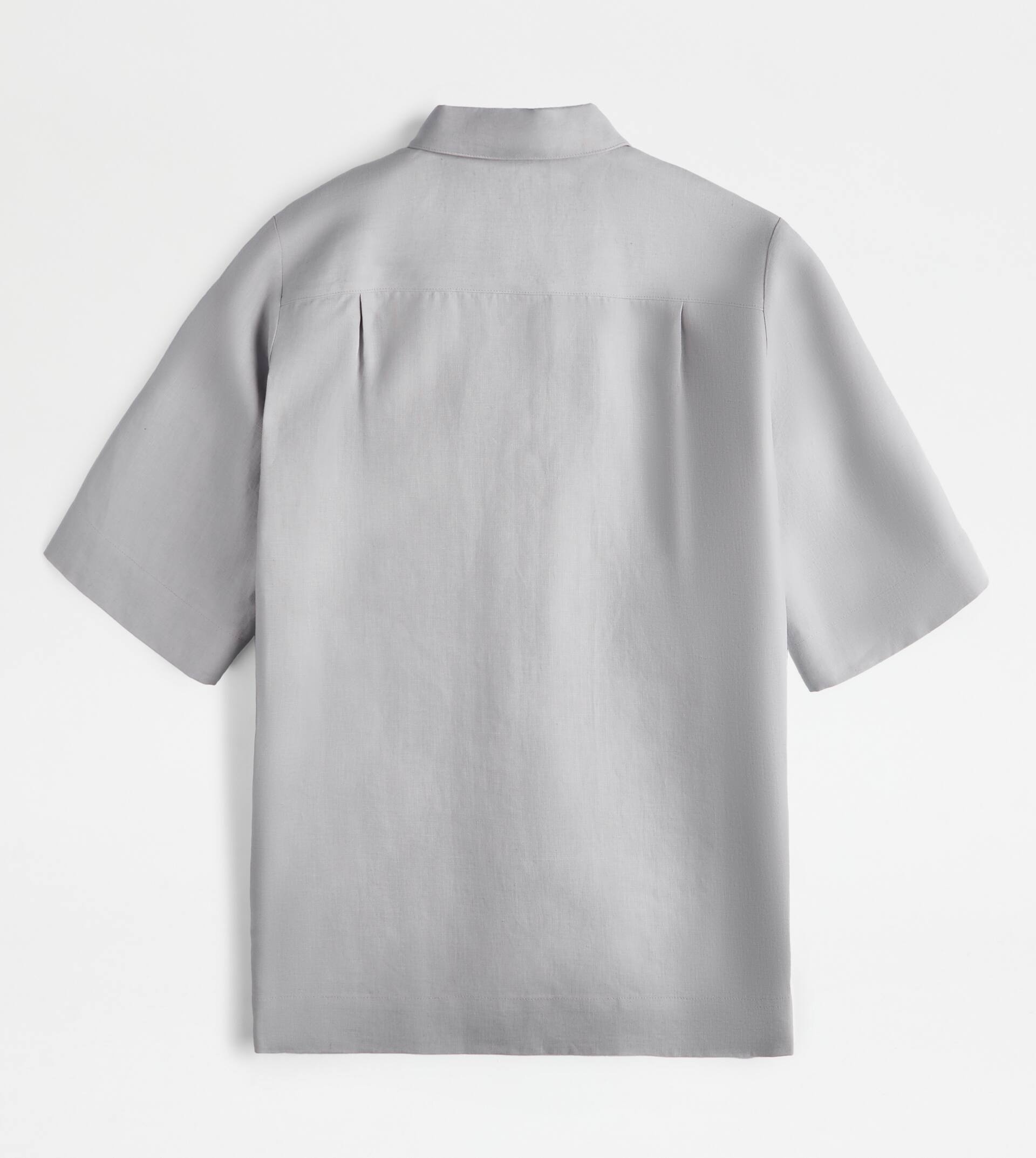 SHIRT IN LINEN - GREY - 8