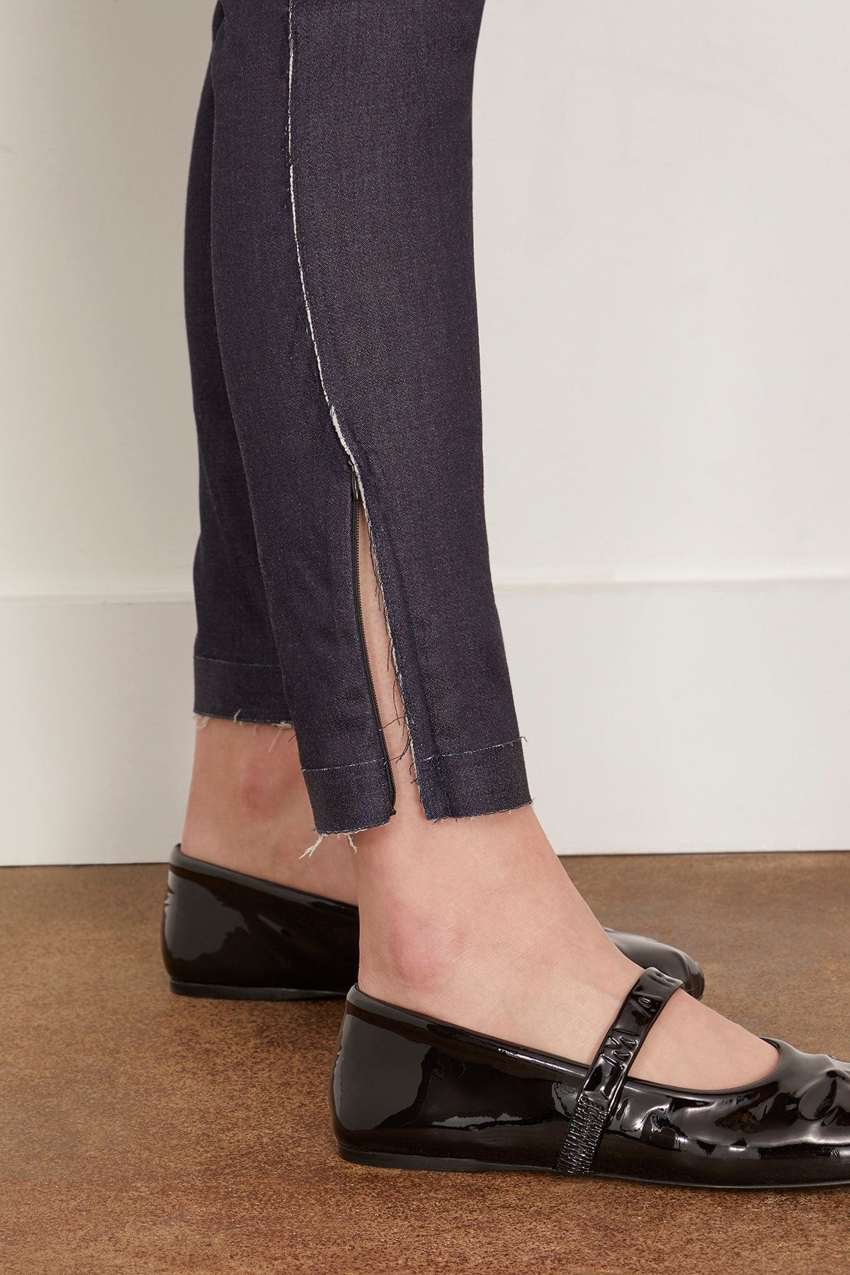 Trompe Loeil Trouser in Blu Black - 6