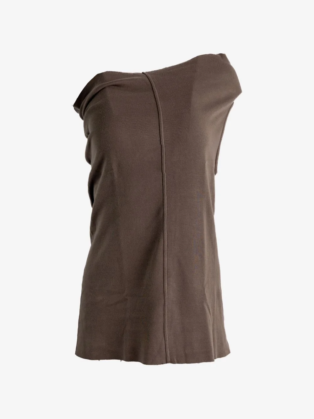 draped one-shoulder tank top - 1