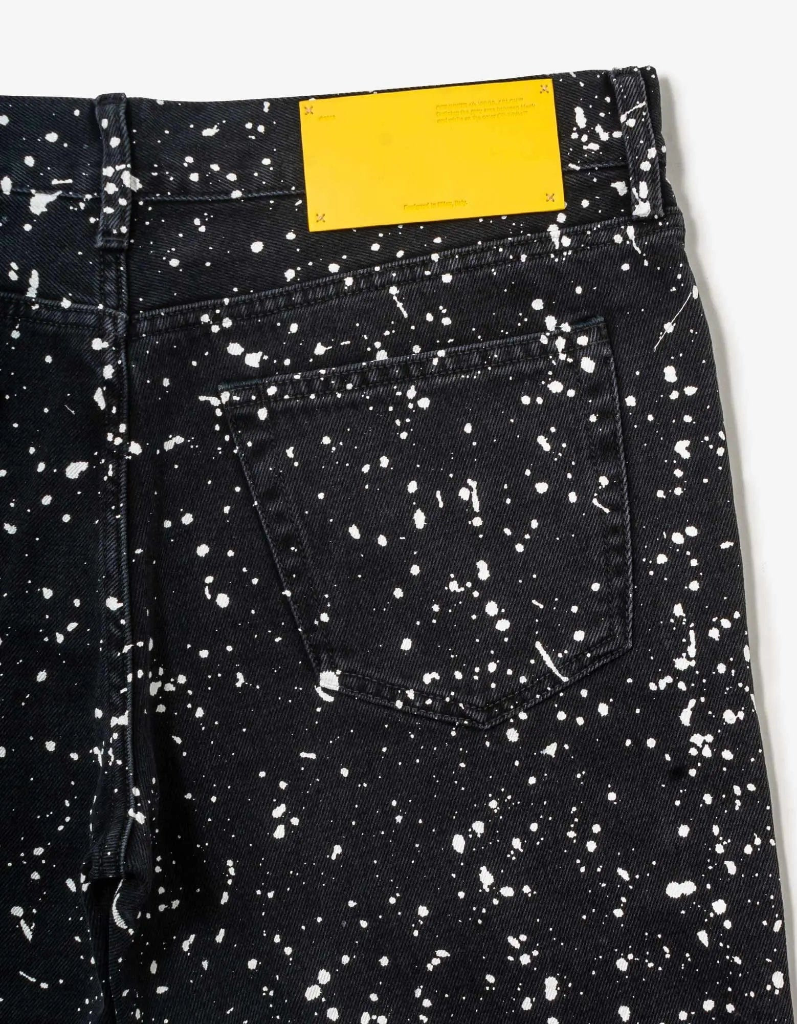 Off-White Black Diag Outline Paint Skinny Jeans - 9