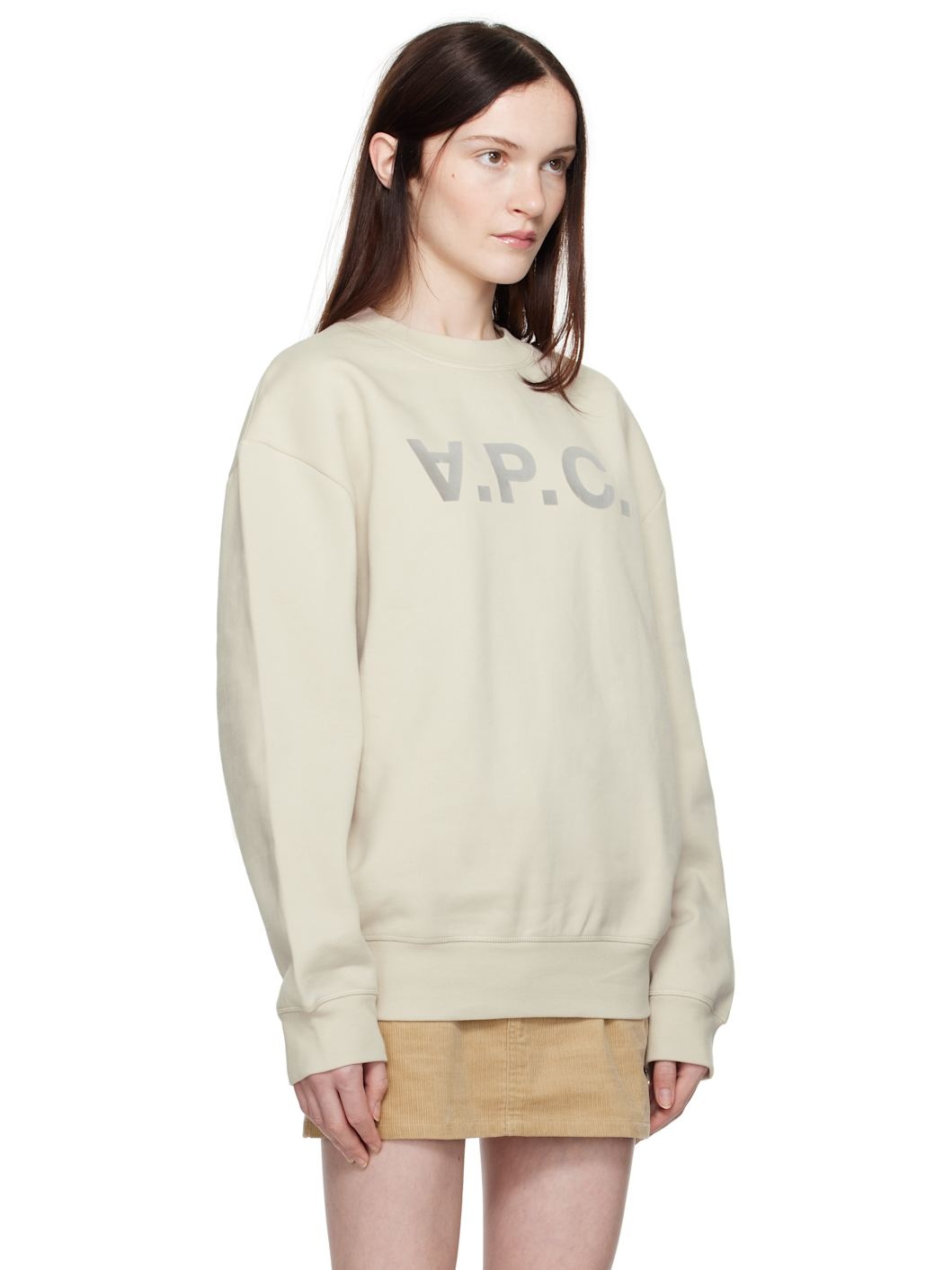 Beige Oversize Grand 'VPC' Sweatshirt - 2