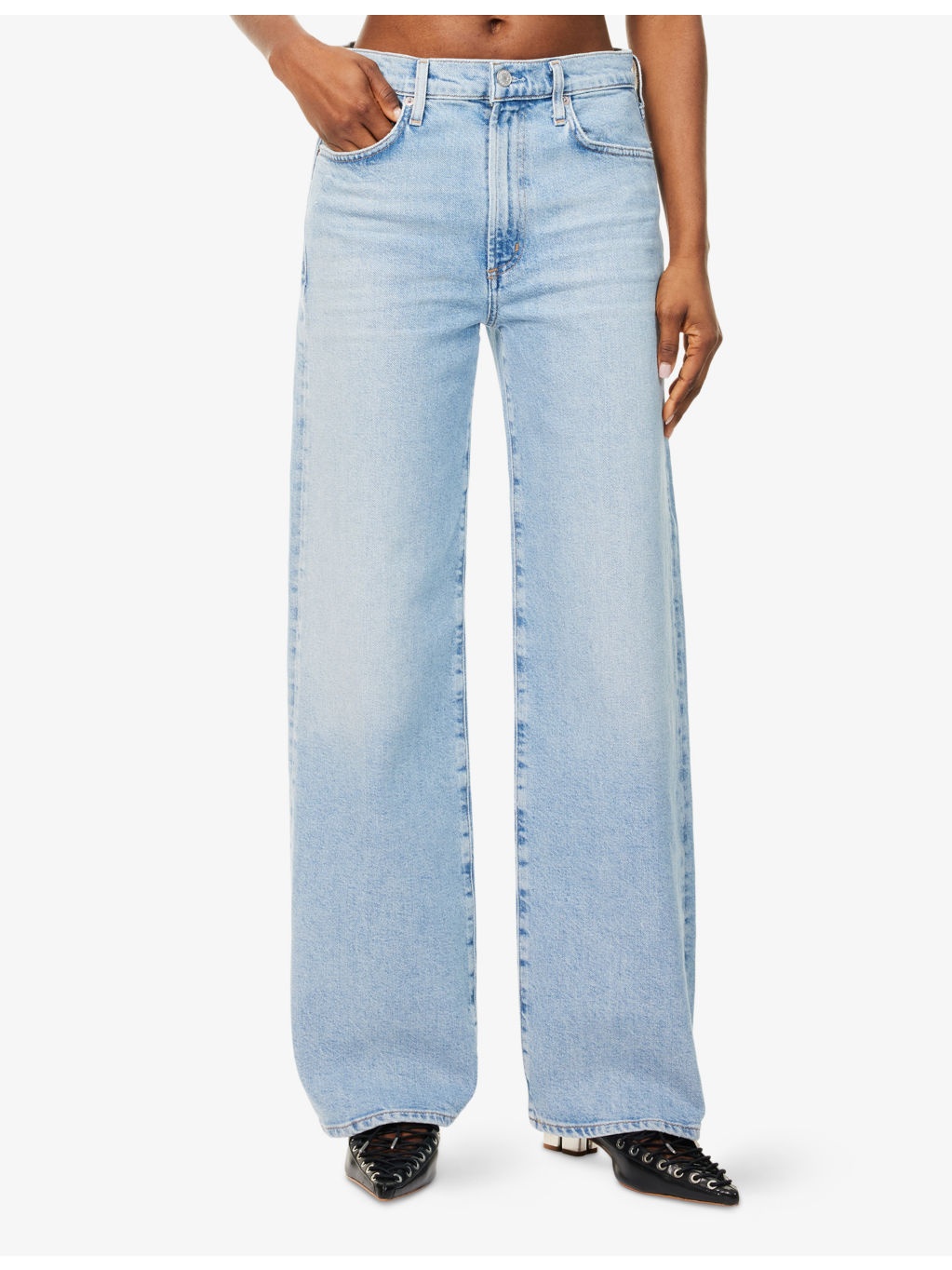 Harper Straight-Leg Denim Jeans - 3