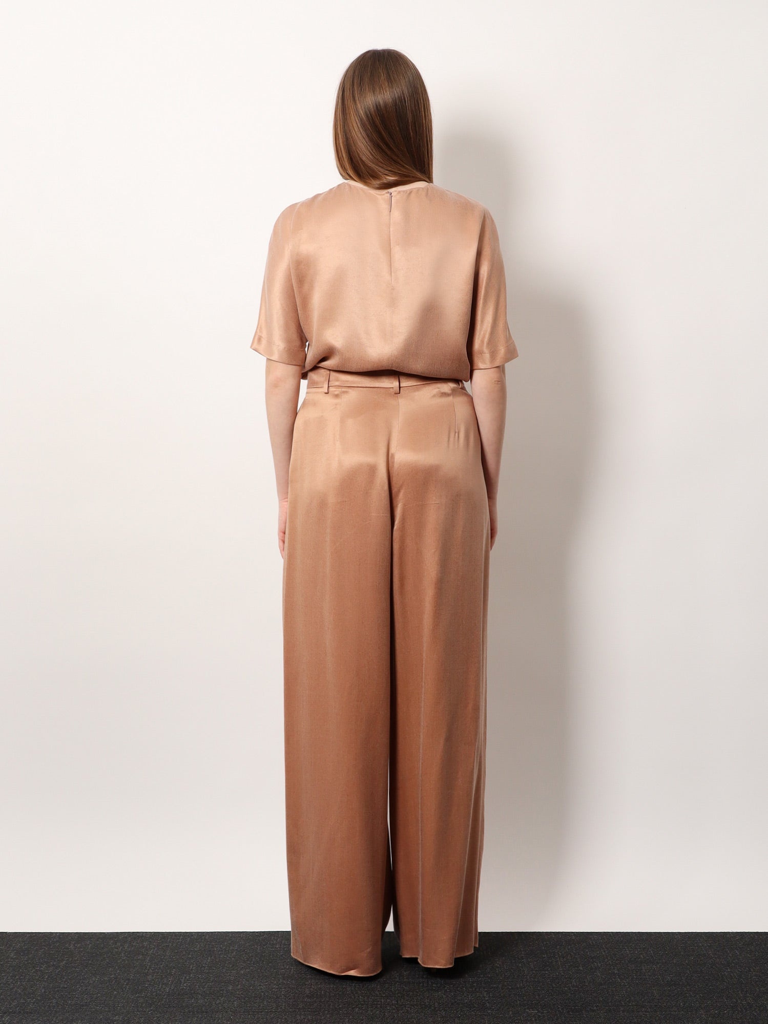 パンツ Giorgio Armani Eco-Viscose E Cupro Trouser With Pinces GIORGIO ARMANI Eco-viscose e cupro trouser with pinces