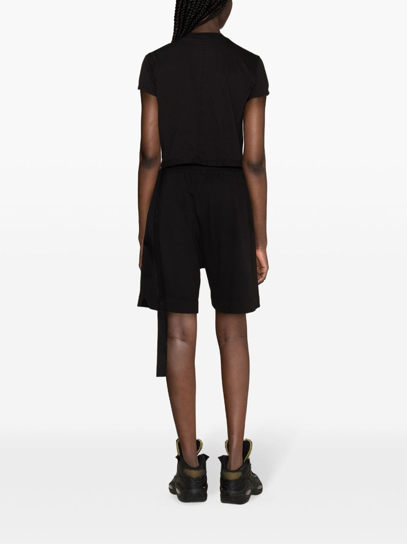 drawstring-waistband cotton track shorts 4