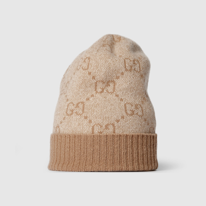 GUCCI GG cashmere lamé hat outlook