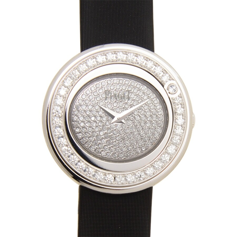 Piaget Possession 18kt White Gold Diamond Grey Satin Ladies Watch GOA36189 - 2