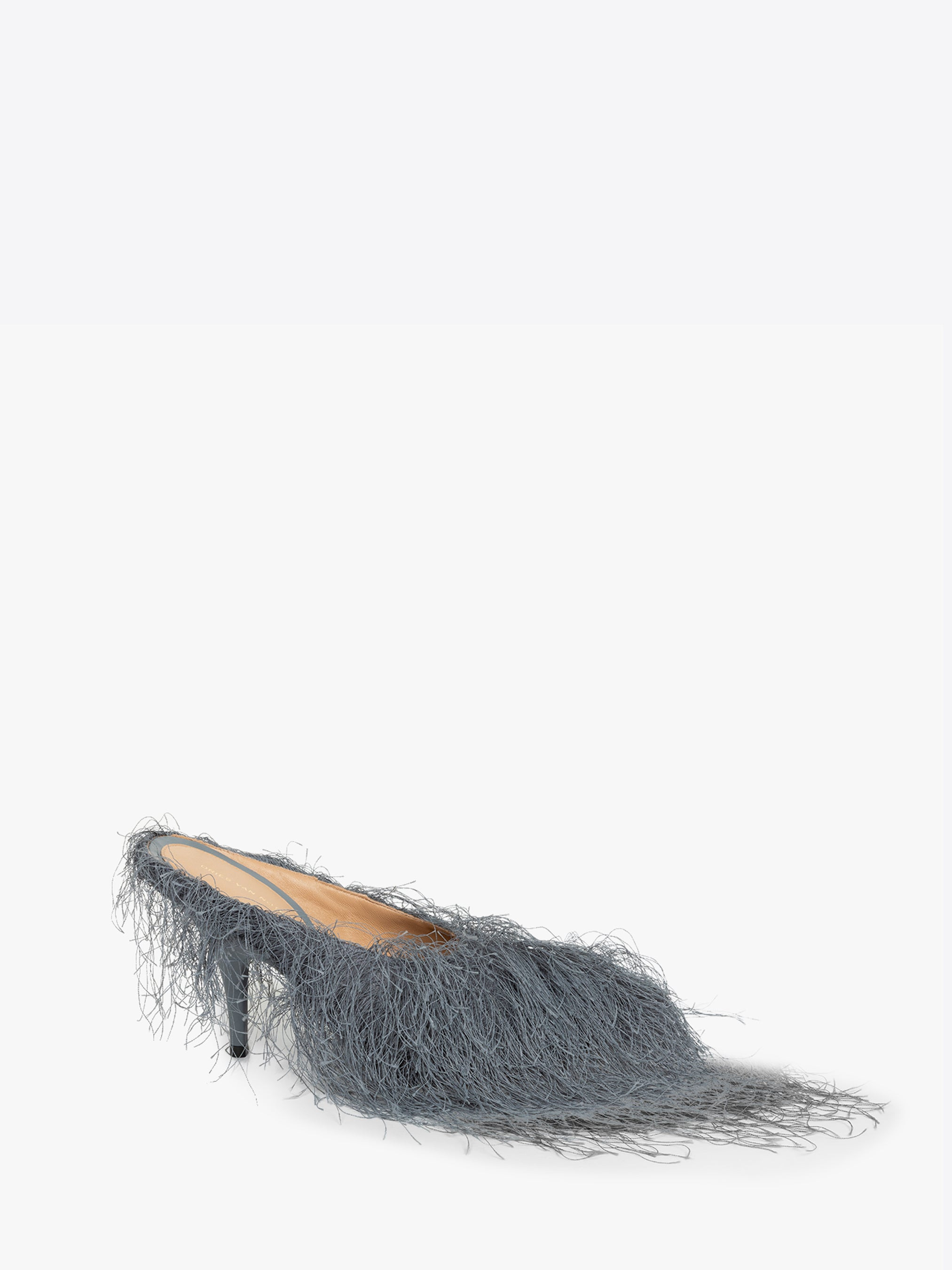 HEELED FRINGED MULES - 2