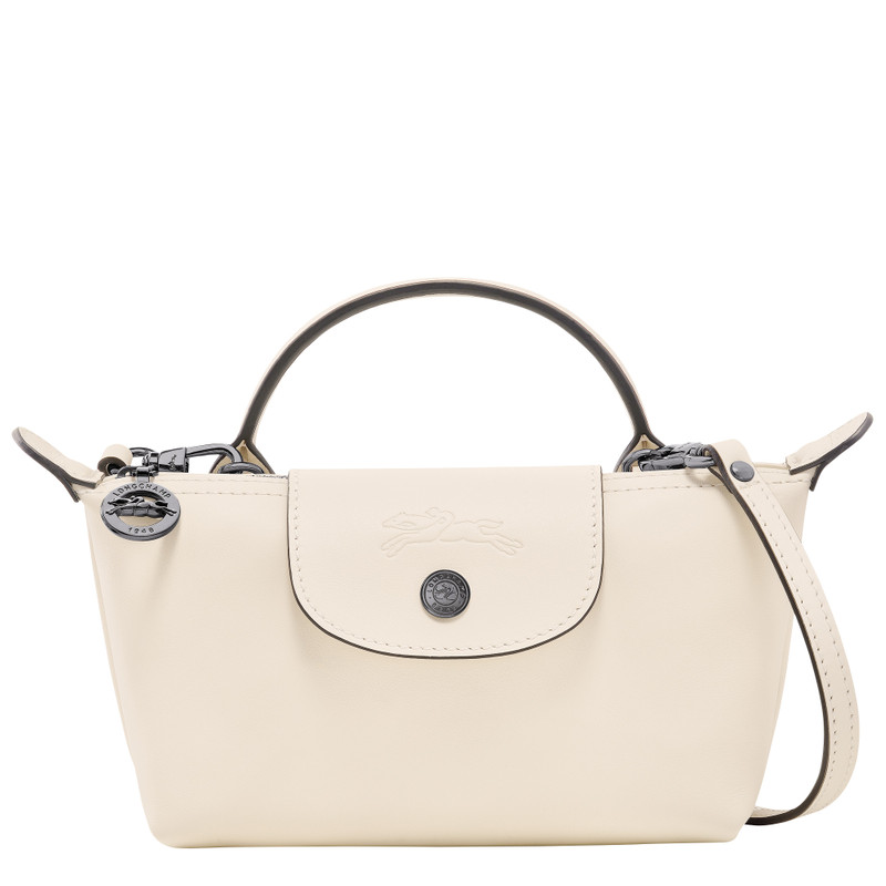 Le Pliage Xtra XS Pouch Ecru - Leather - 1
