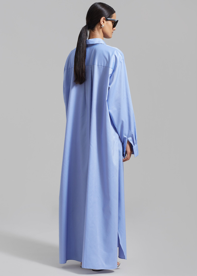 Avery Shirt Dress - Blue 8