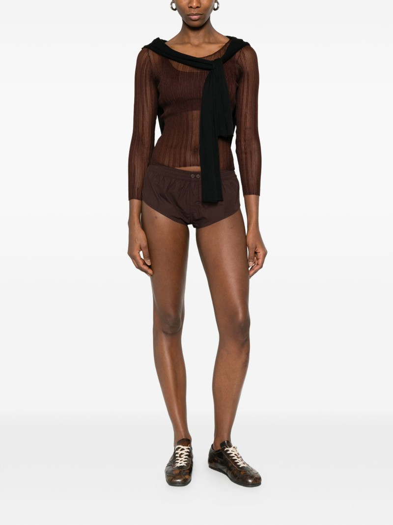 entire studios Pixie buttoned mini shorts outlook