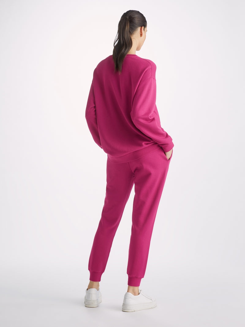 Women's Sweatpants Quinn Cotton Modal Stretch Berry - 4