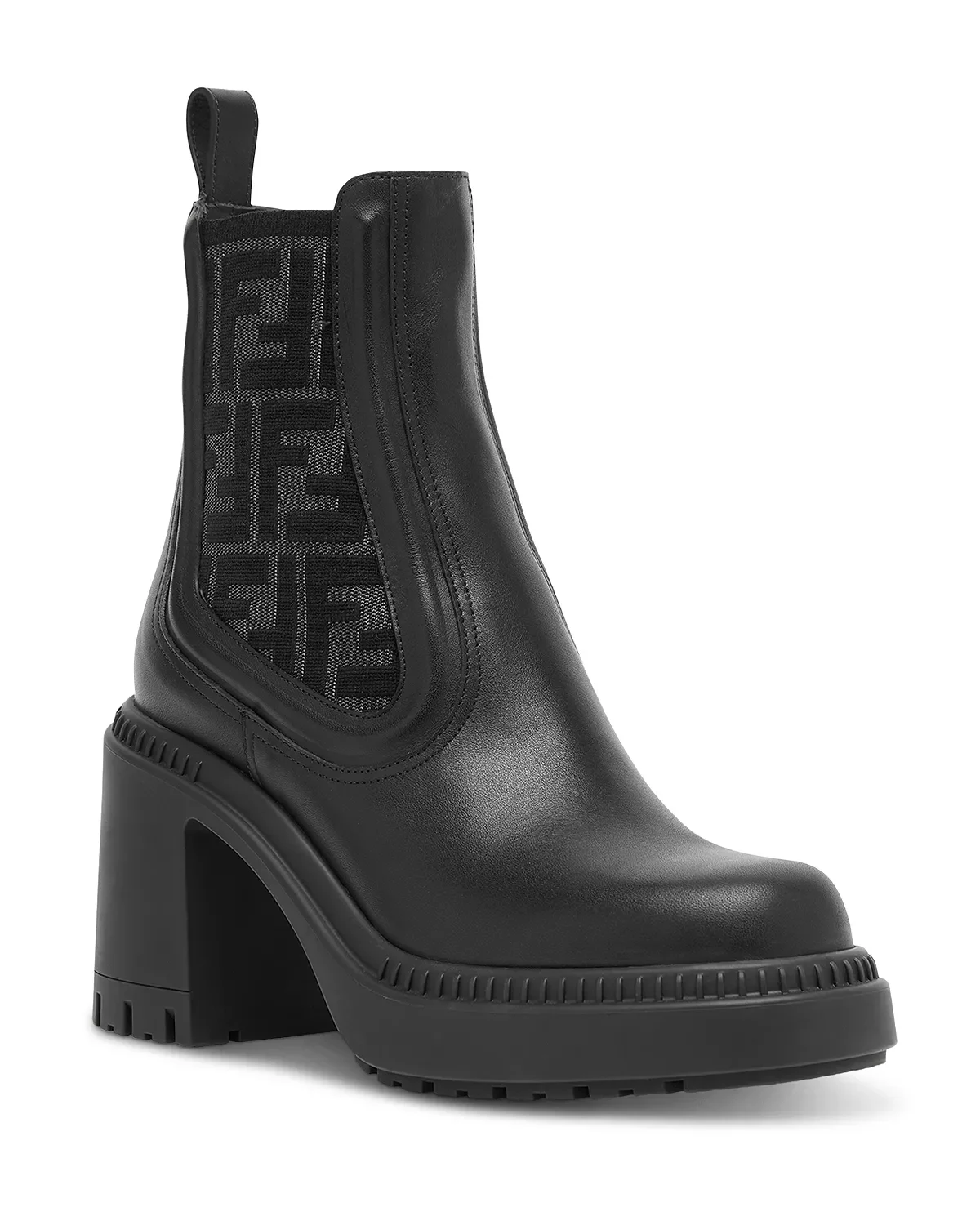 Women's Domino Leather Biker Boots - 1