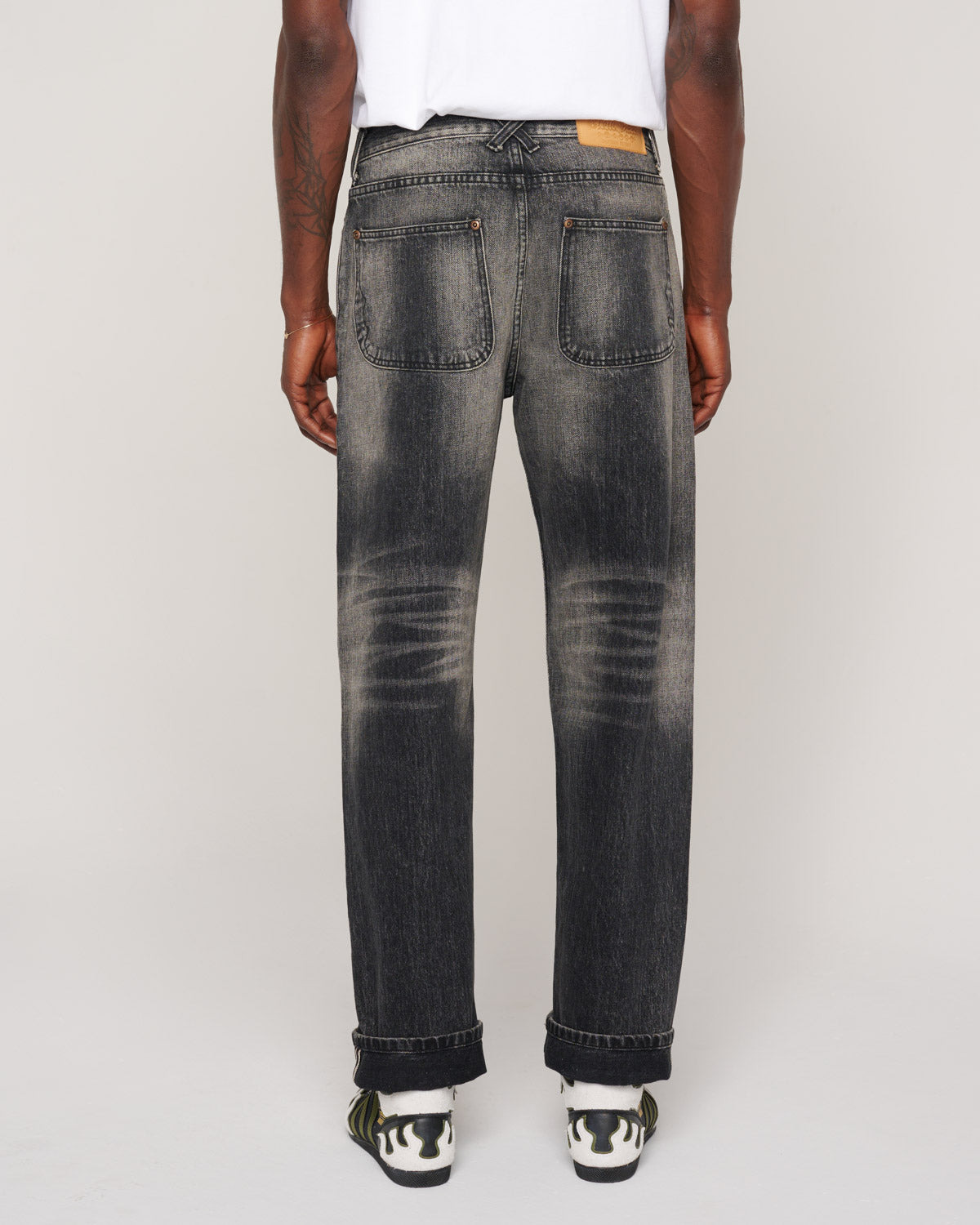 Type 01 13.2oz Selvedge Denim Pant - Washed Black - 11