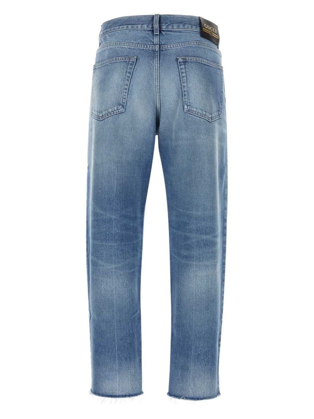logo-patch straight-leg jeans - 2