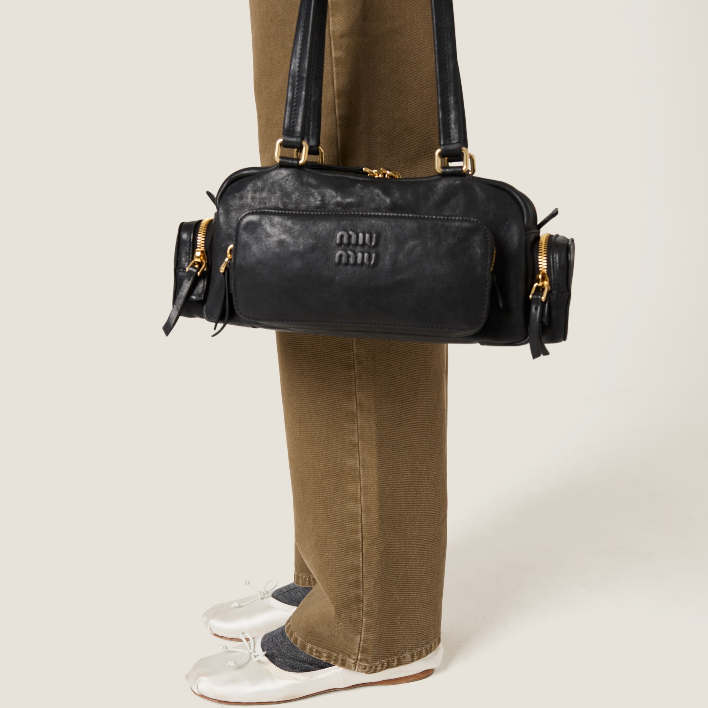 Garment-dyed gabardine pants - 5