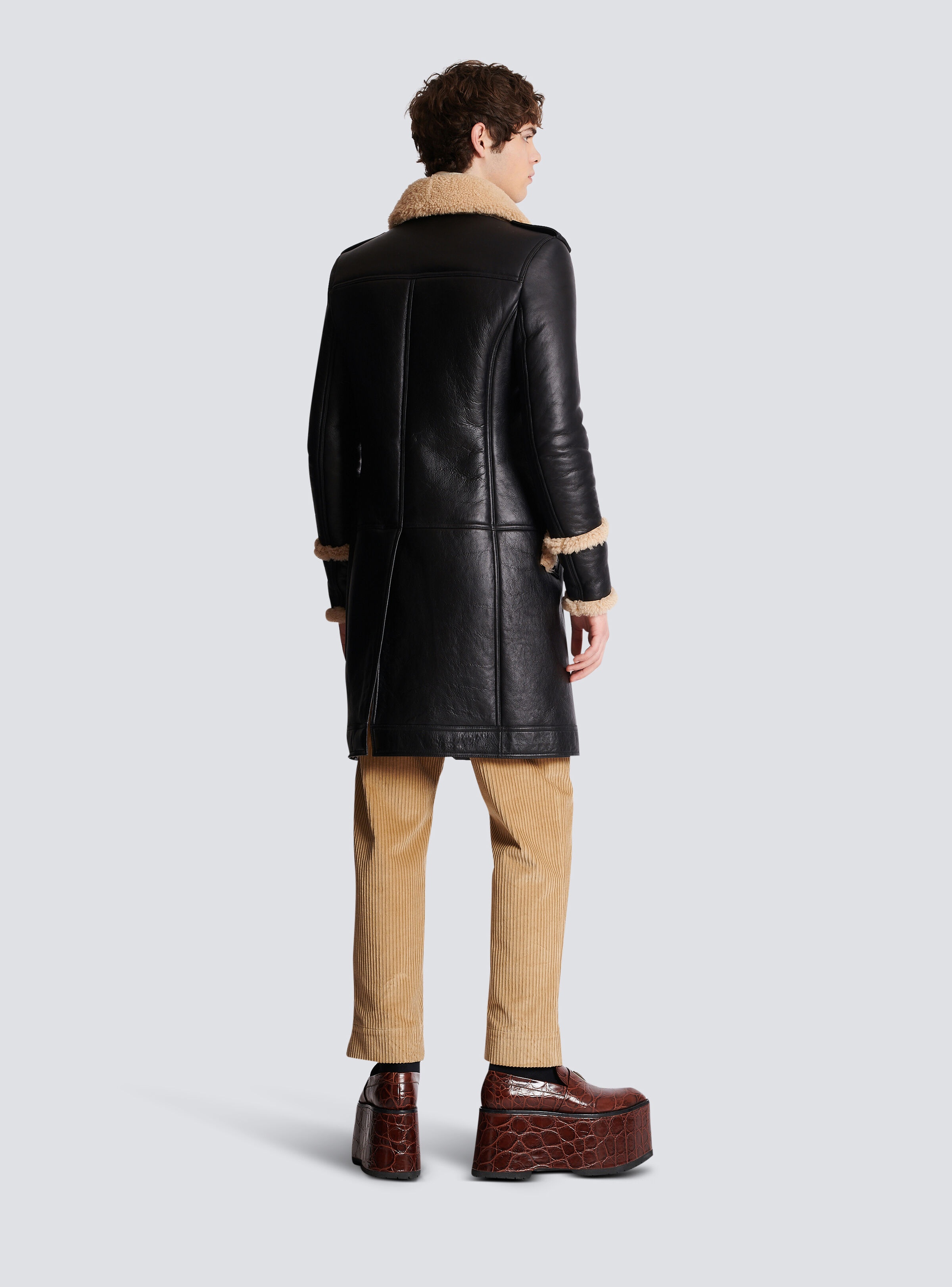 Long sheepskin coat - 4