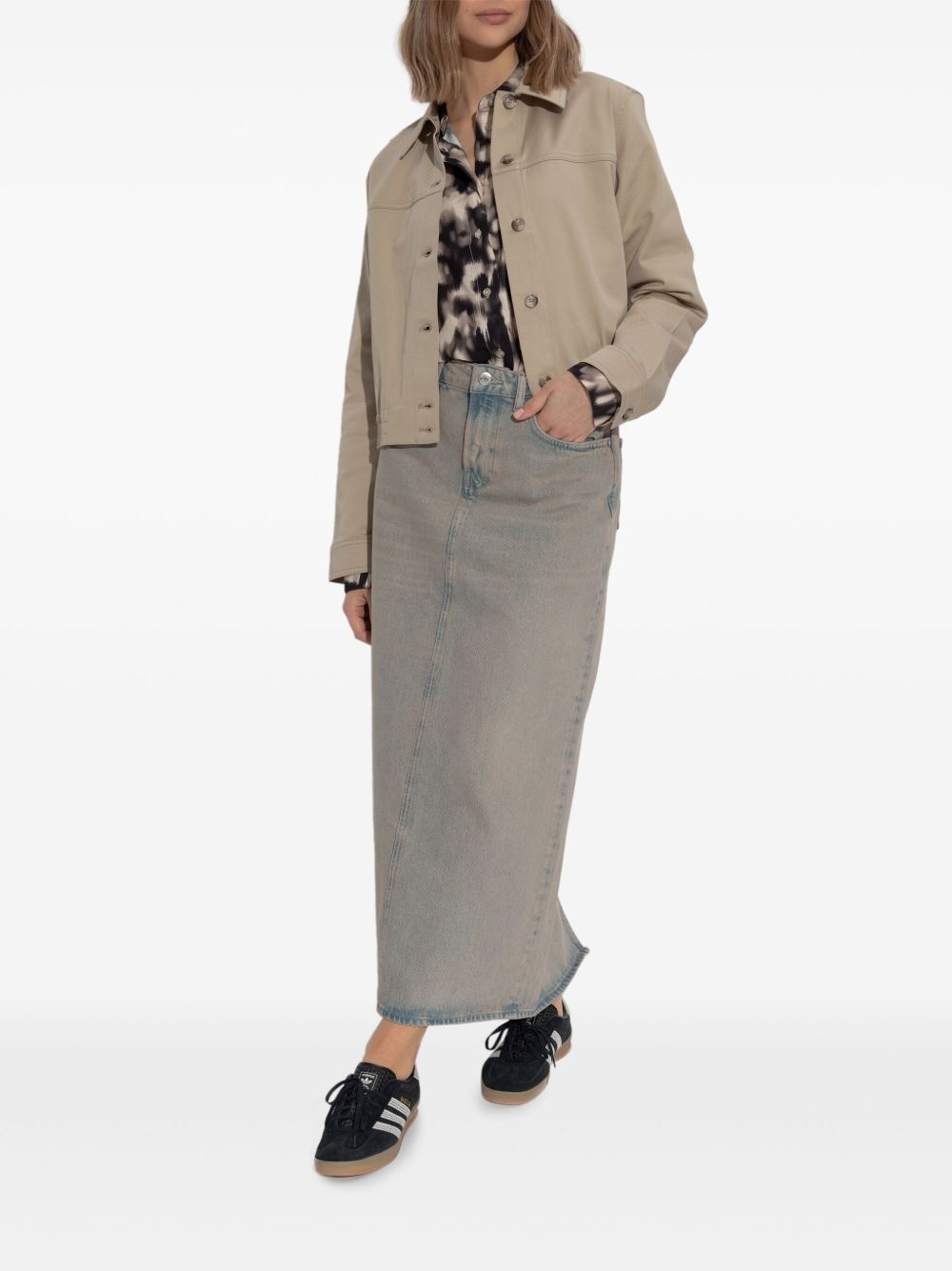 abstract-pattern print shirt - 5