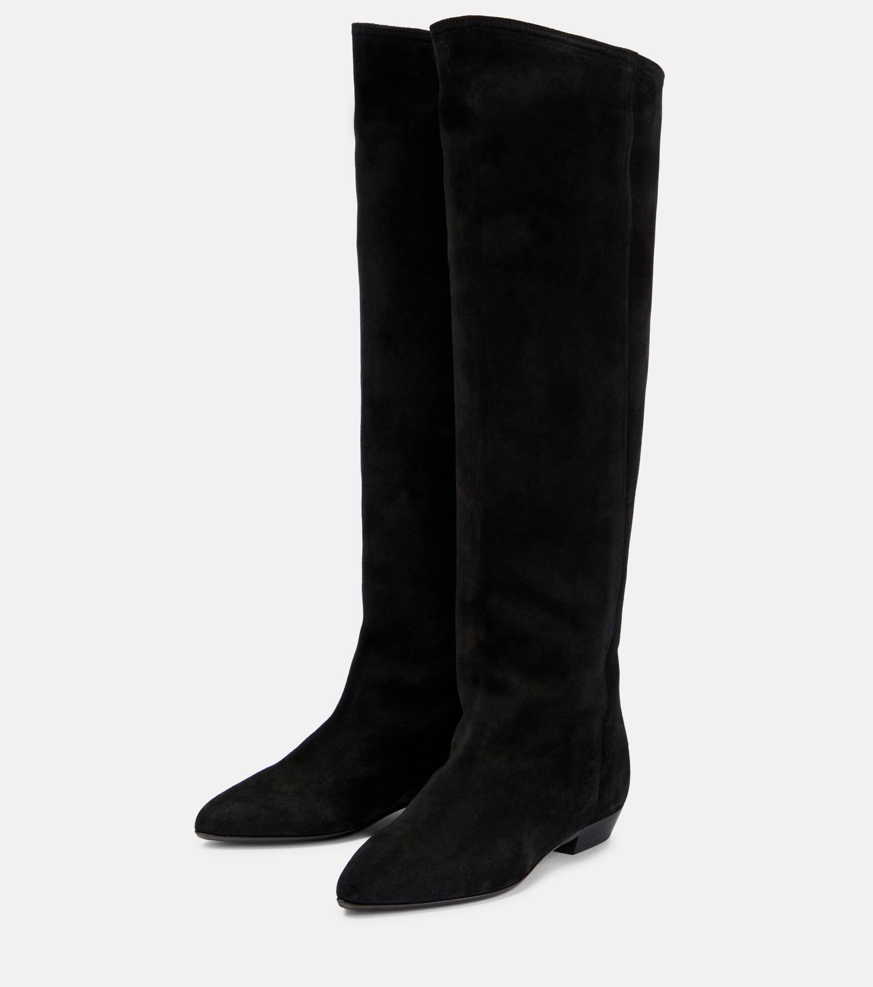 Skarlet knee-high suede boots - 5