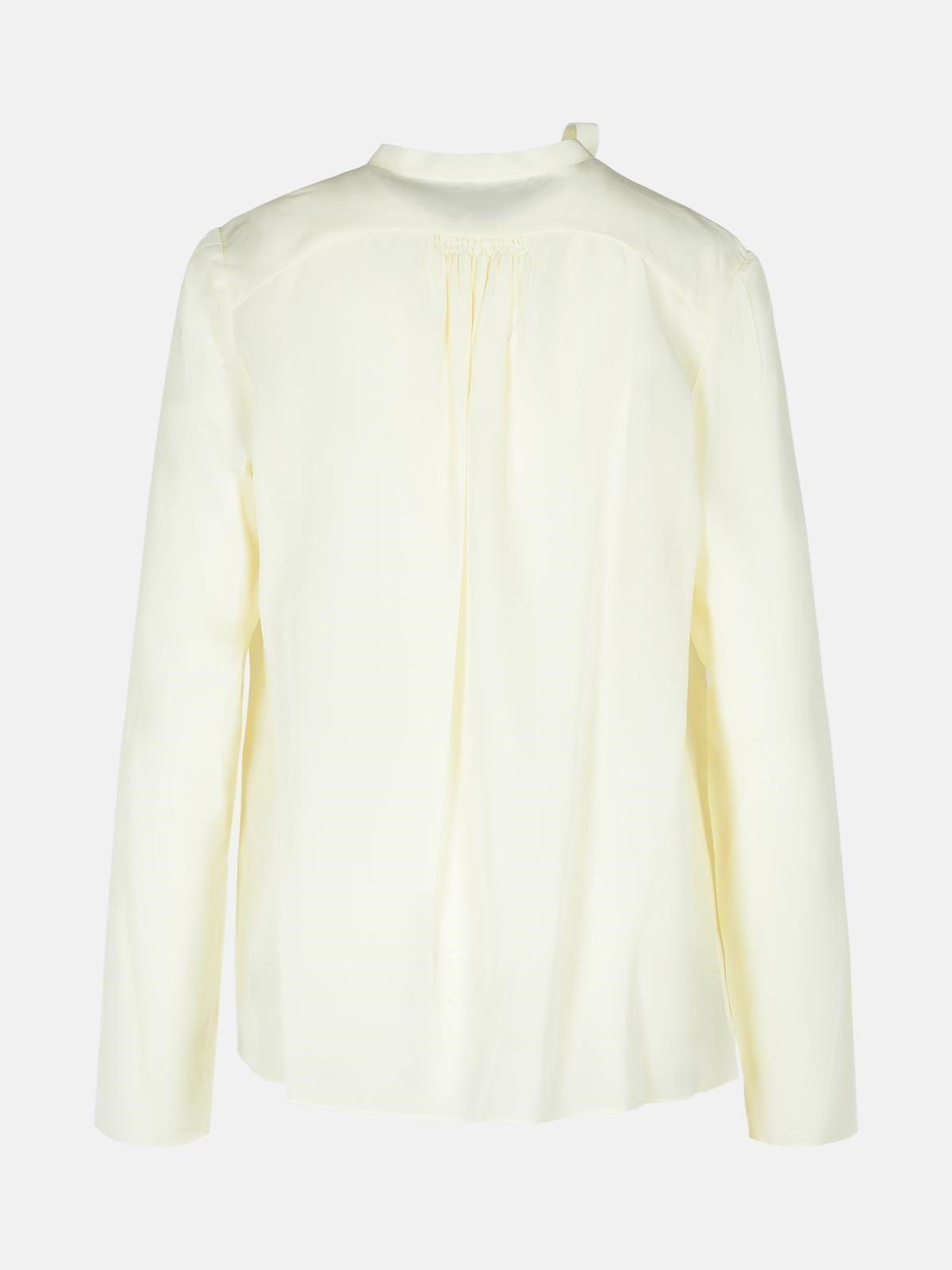 'UTAH' CREAM SILK BLOUSE - 3