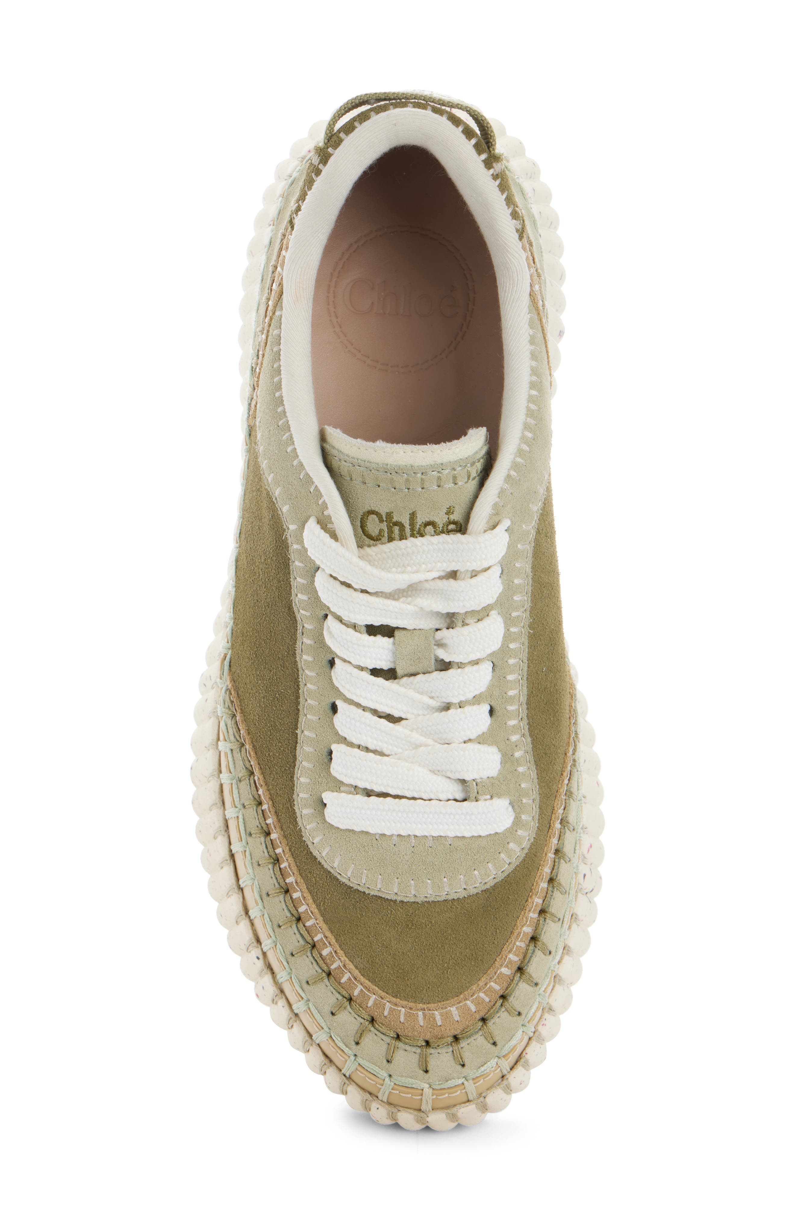 Chloé Nama Platform Sneaker in Sweet Khaki at Nordstrom - 4