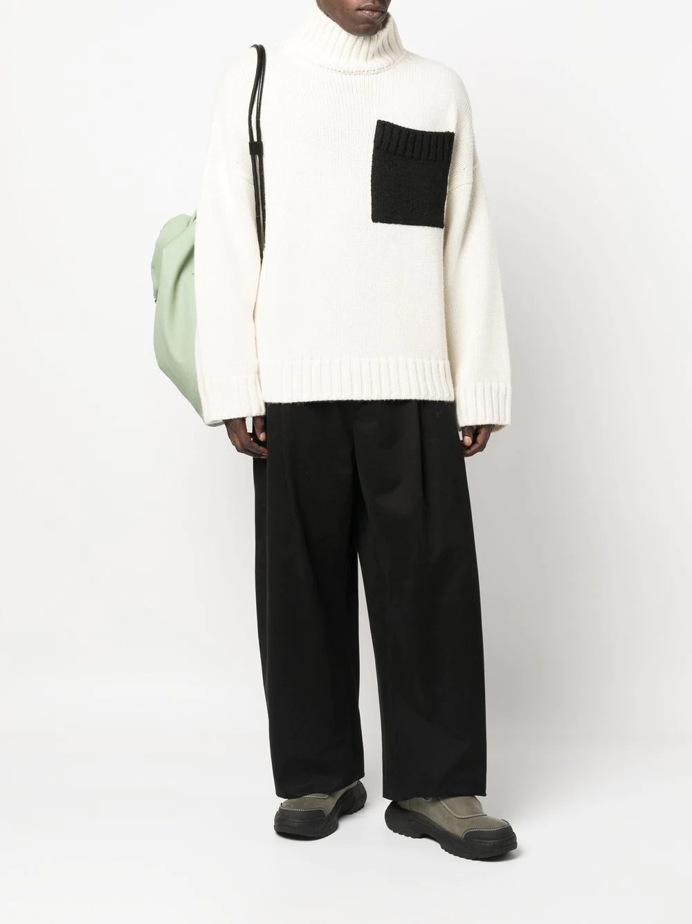 patch-pocket turtleneck jumpe - 2