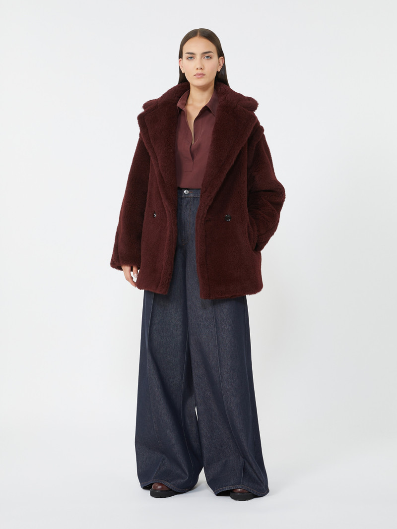 Max Mara OLGA Short Teddy Bear Icon Coat in alpaca and wool outlook