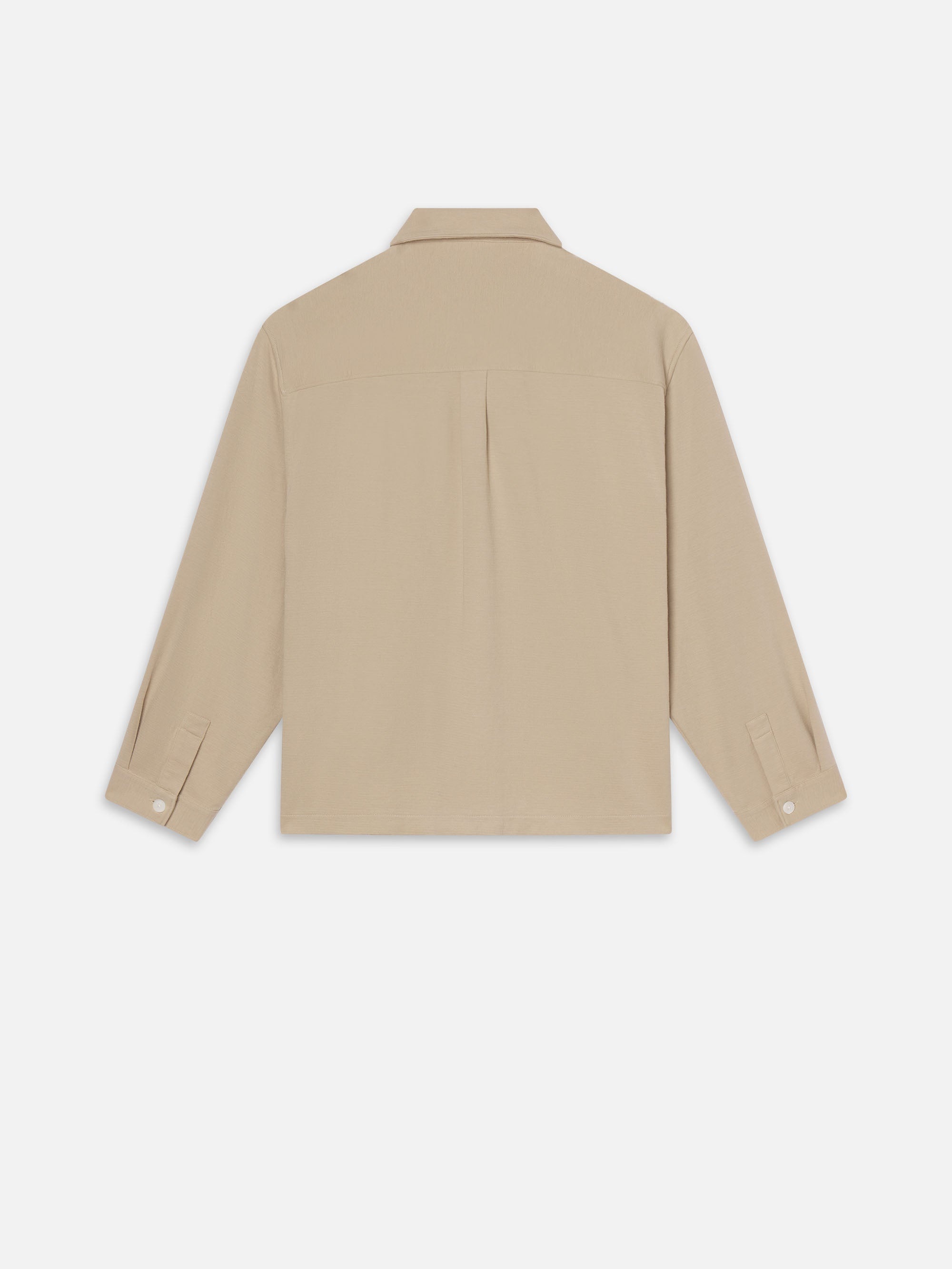 Duo Fold Relaxed Shirt in Light Beige - 4