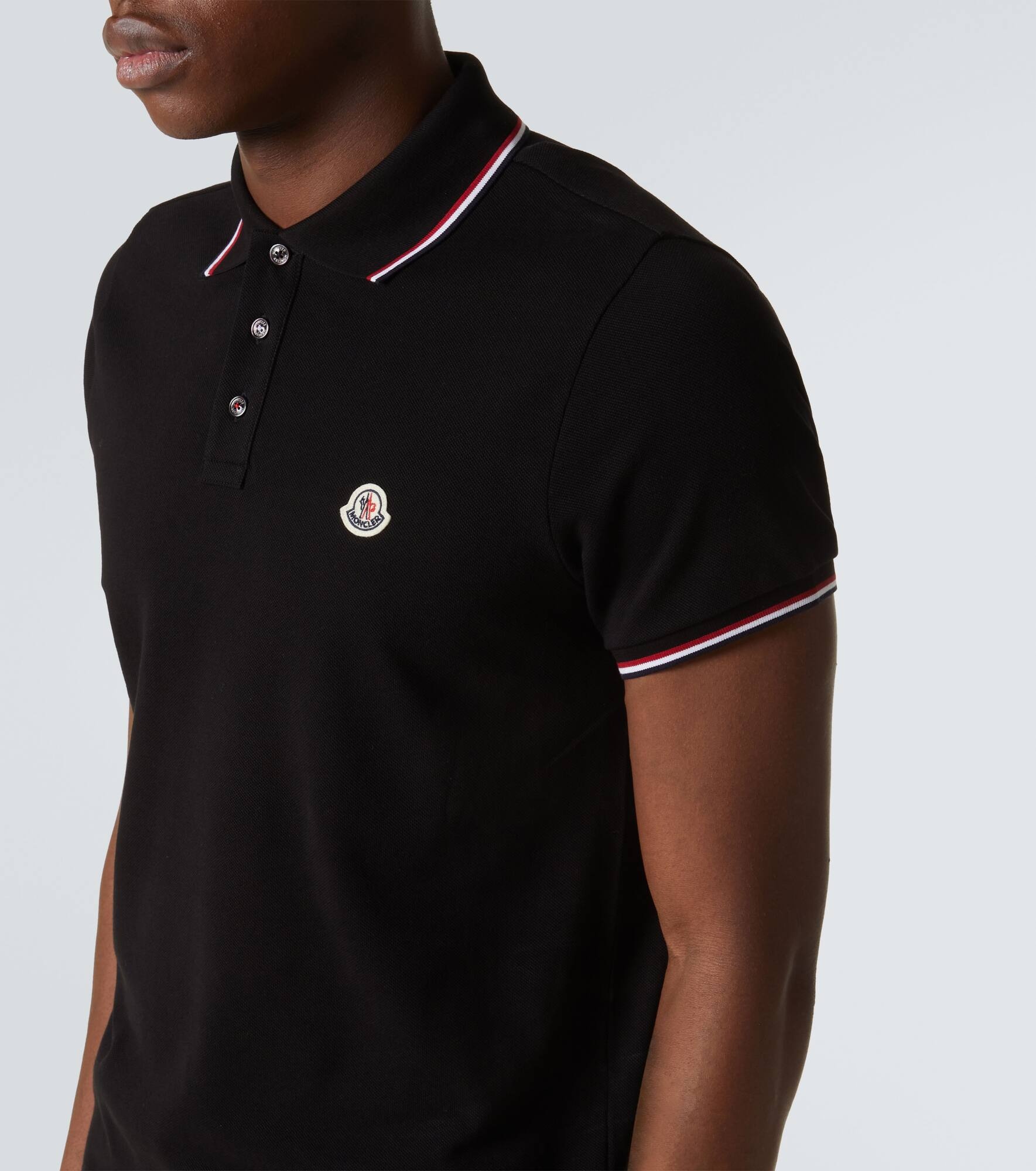 Logo cotton piqué polo shirt - 5