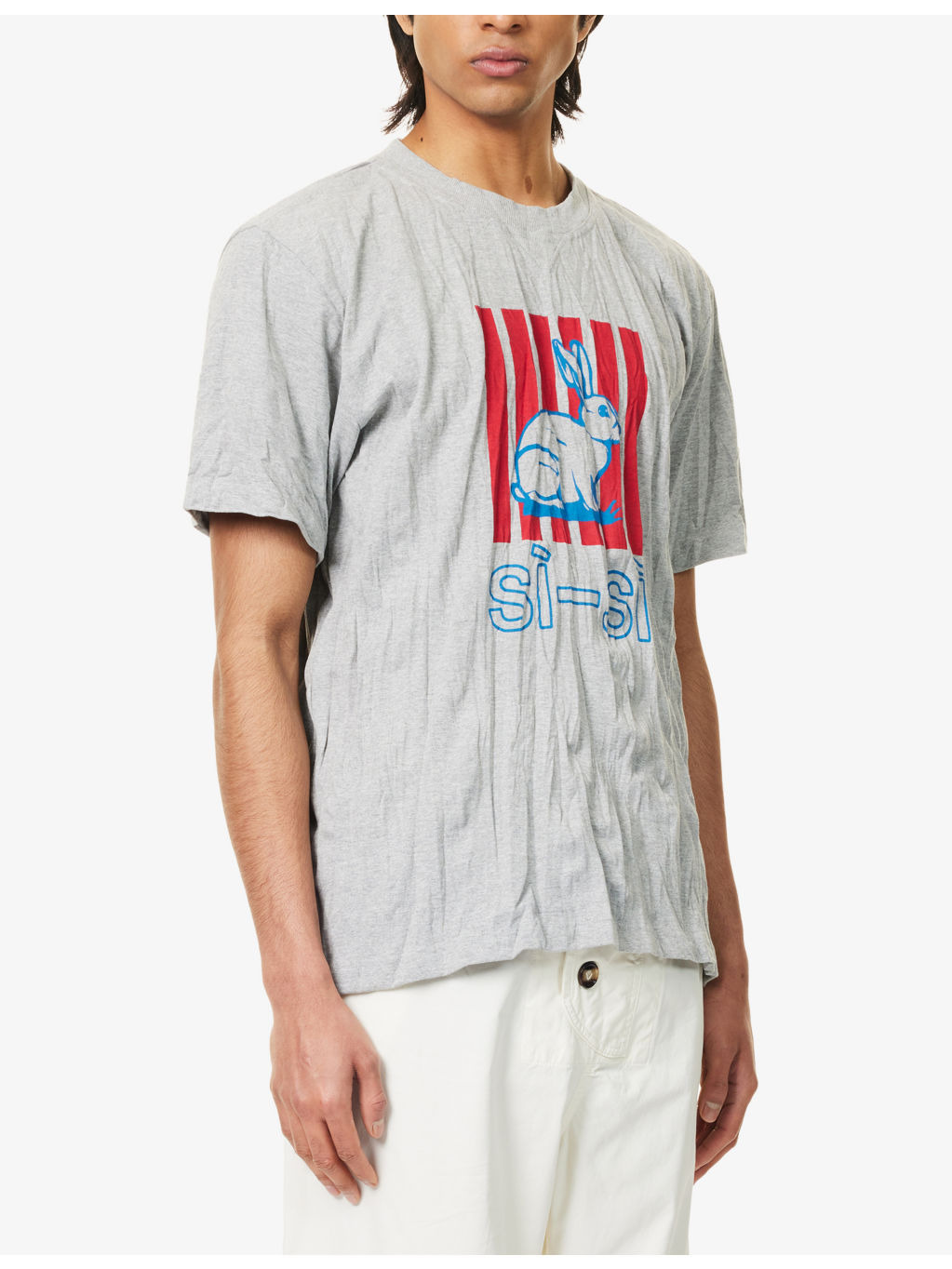 Crushed Printed Woven T-Shirt - 3