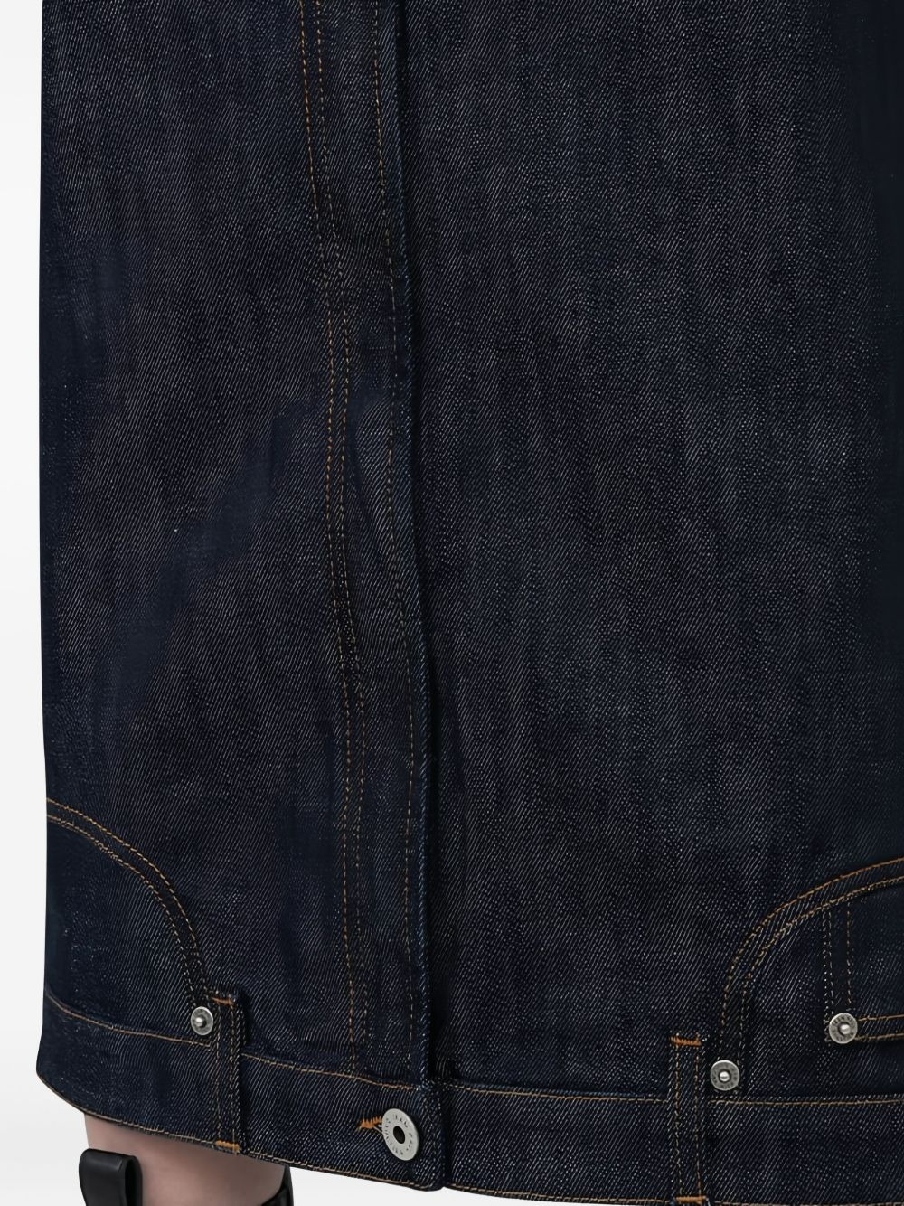 upside-down denim skirt - 4