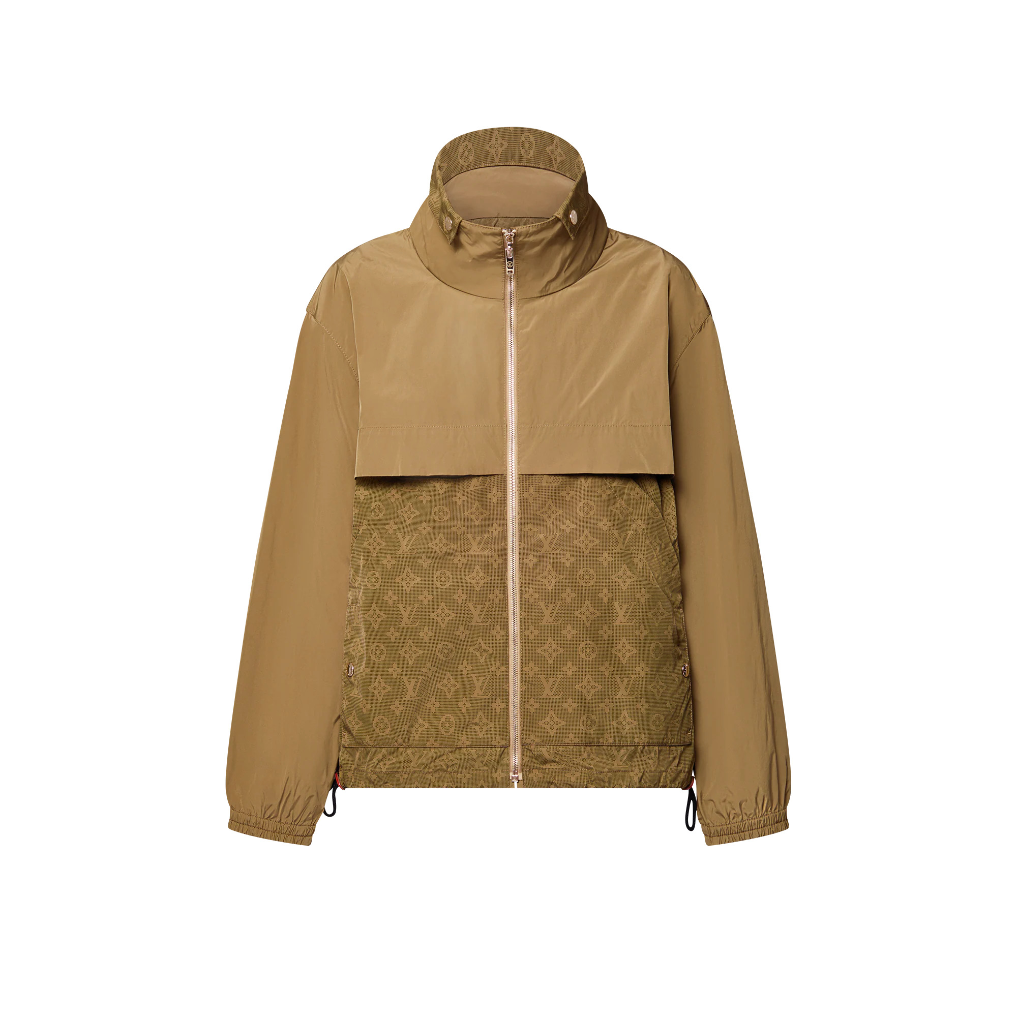 Monogram Accent Zip-Up Parka - 1