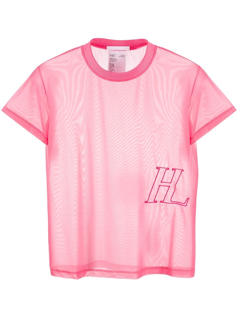 transparent effect t-shirt - 1