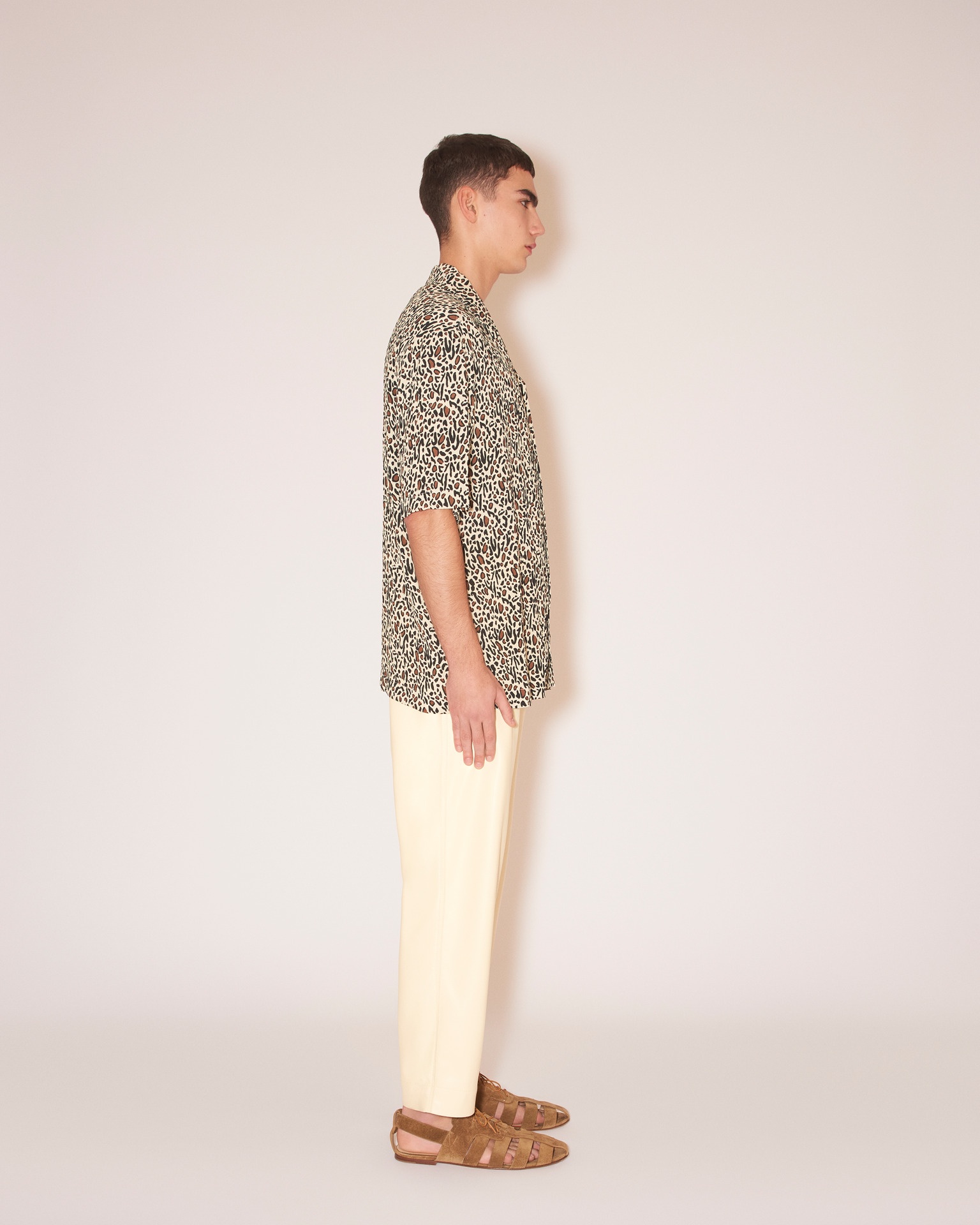 JAIN - Vegan leather relaxed pants - Vanilla - 3