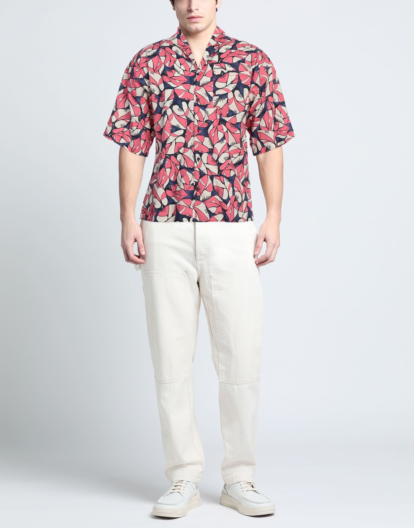 Pink Men's Patterned Shirt - 2