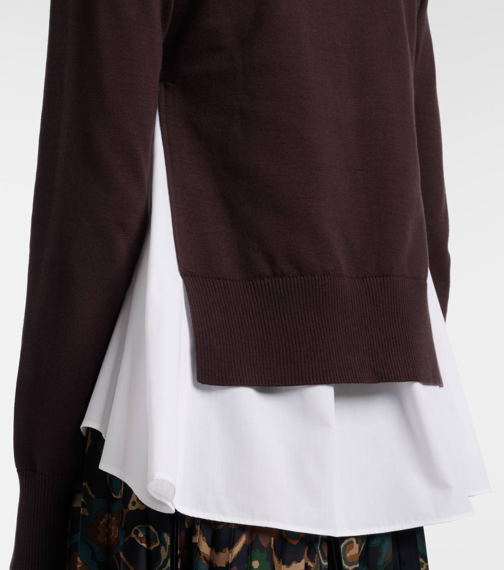 Layered cotton cardigan - 6