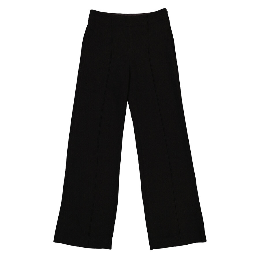 Chloe Ladies Black Wide Leg Flared Trousers - 5