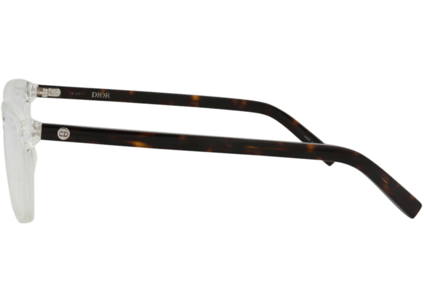 Dior Square-Frame Acetate Optical Frames Crystal Black Transparent (DM50005F-54-026) - 3