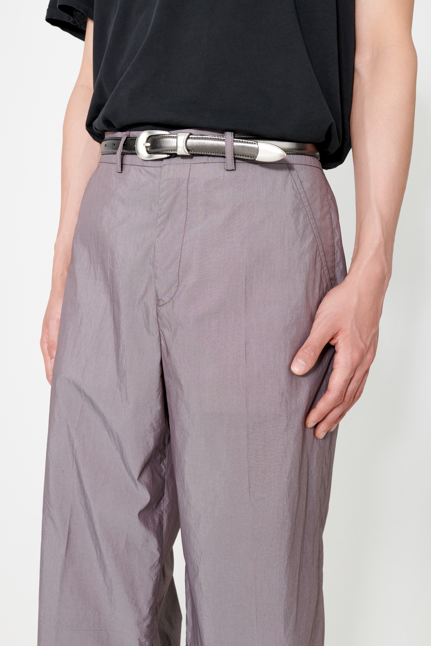 Tuxedo Trouser Antique Lavender Poplin - 4