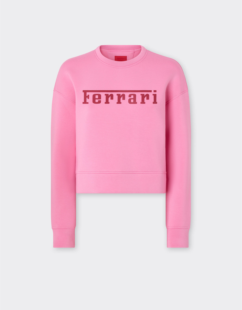 Scuba jersey sweatshirt with Ferrari logo print 1