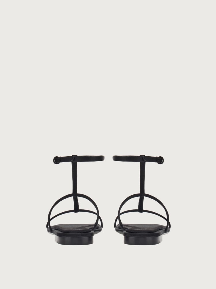 FLAT SANDALS WITH SQUARE TOE - 4