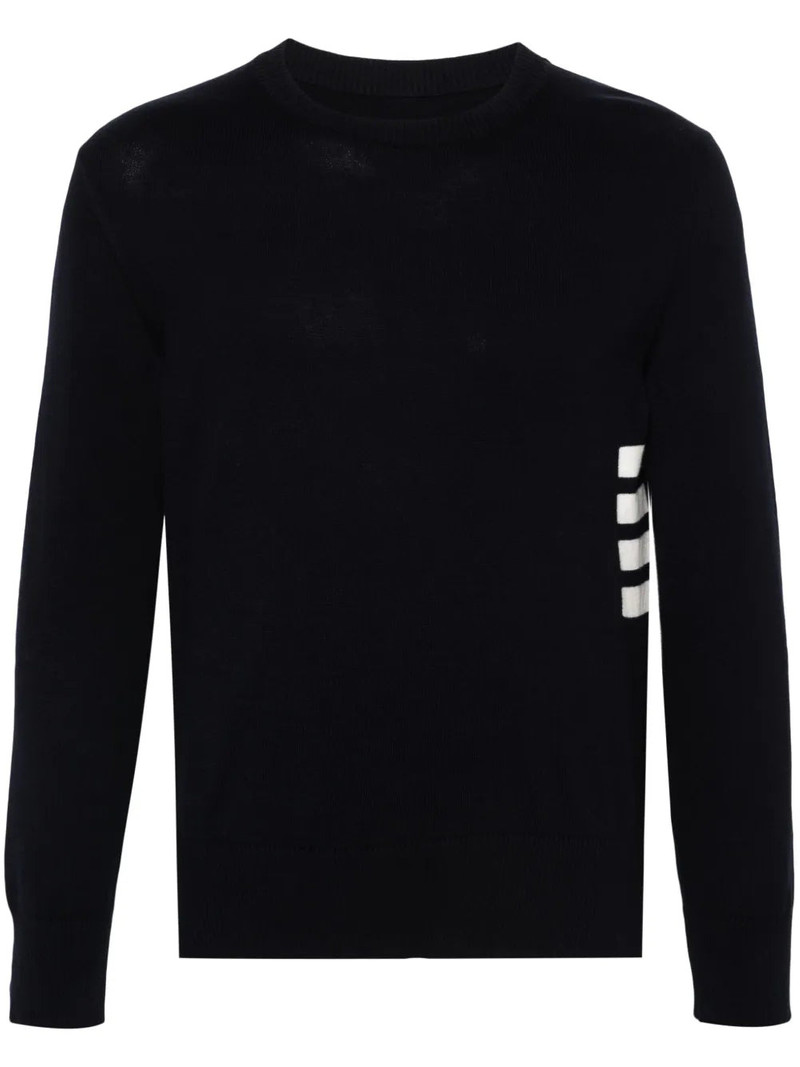 Thom Browne Men 4-Stripe Detail Sweater - 1