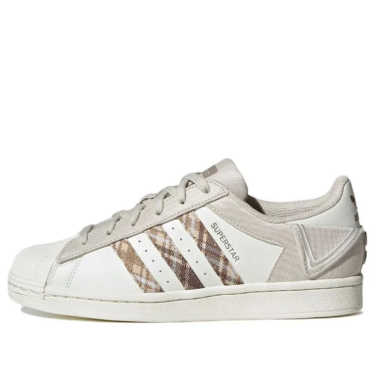 (WMNS) adidas Originals Superstar 'White Brown' IG3004 - 1