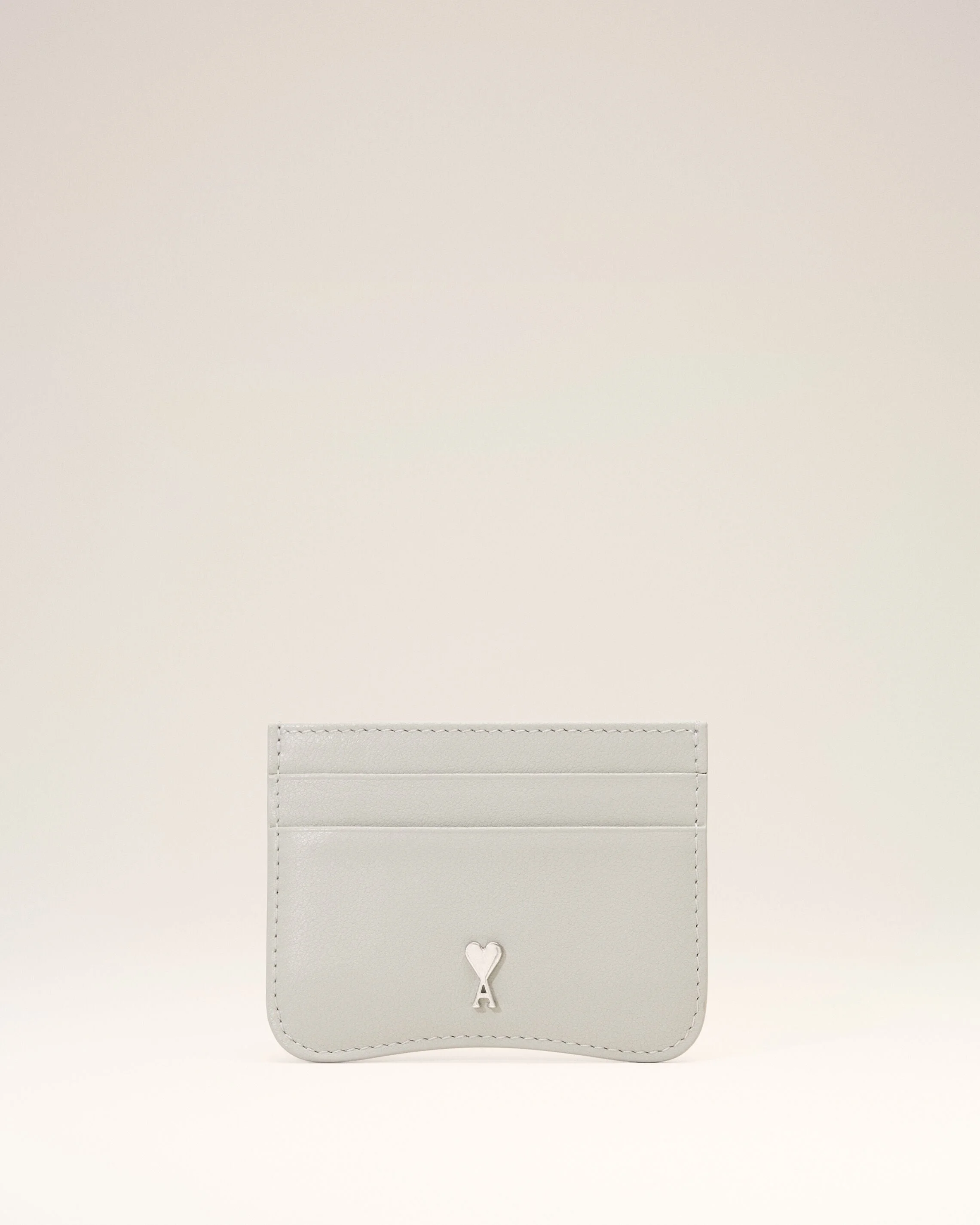 GREEN PARIS PARIS ZIPPED COWHIDE LEATHER CARD HOLDER - 1