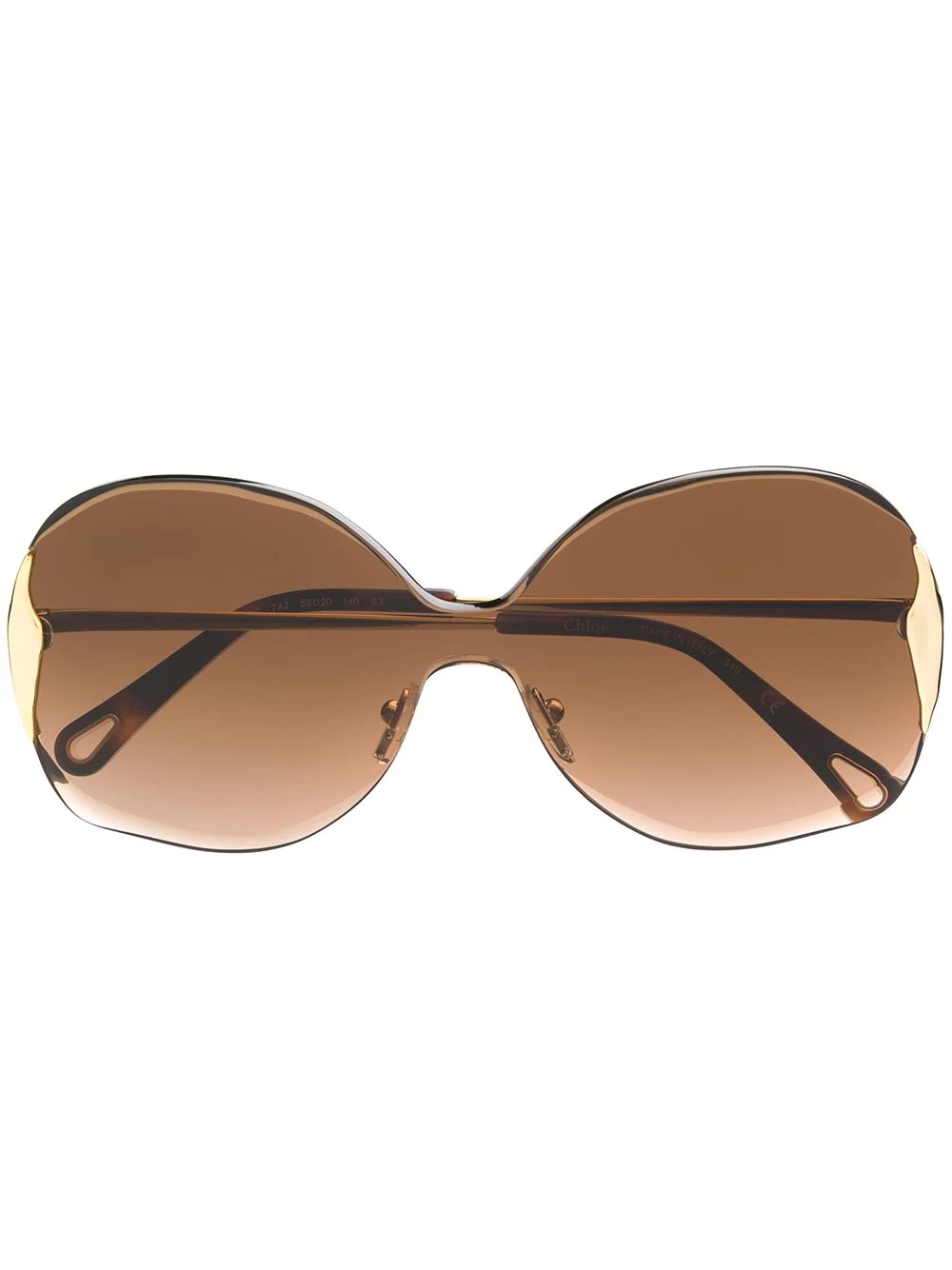 Curtis square-frame sunglasses - 1