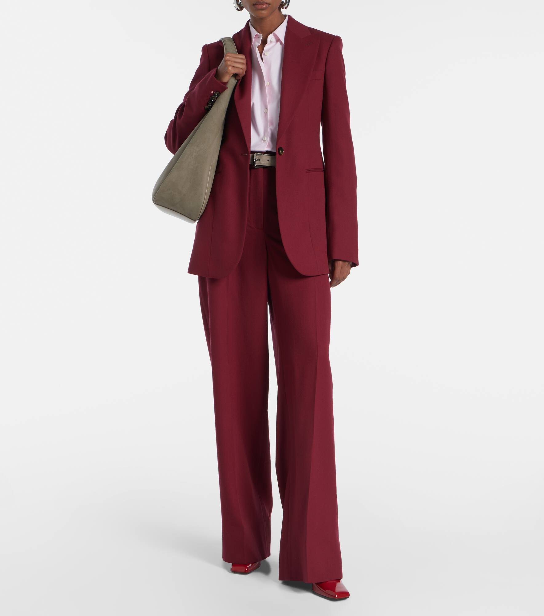 Wool straight pants - 2