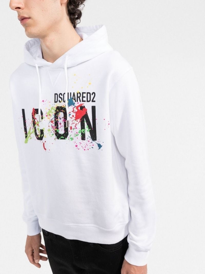 logo-print long-sleeve hoodie - 3